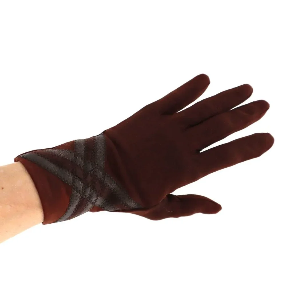 Vintage Driving Gloves Women S/M Brown Classic Boho Bohemian Horse Girl Everyday